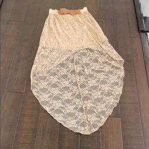 A lace skirt